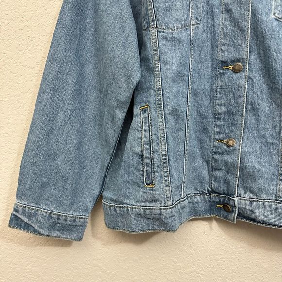 NWT WRANGLER Cowboy Cut Unlined Denim Jacket in Blue #10MT1JKBN - Picture 3 of 8